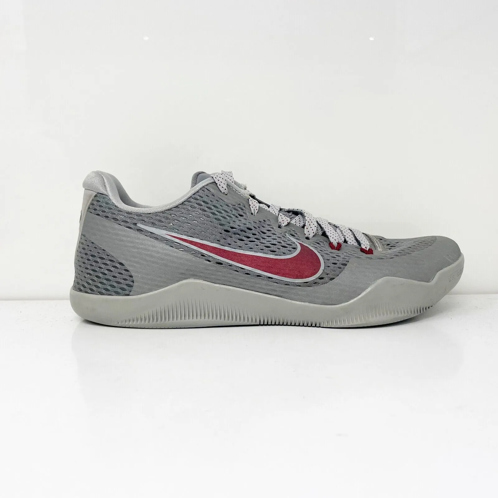 Nike Mens Kobe 11 836183-006 Gray Basketball Shoes Sneakers Size 10