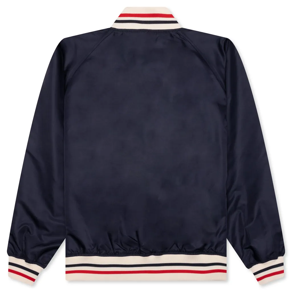 Nylon Stadium Jacket - Navy