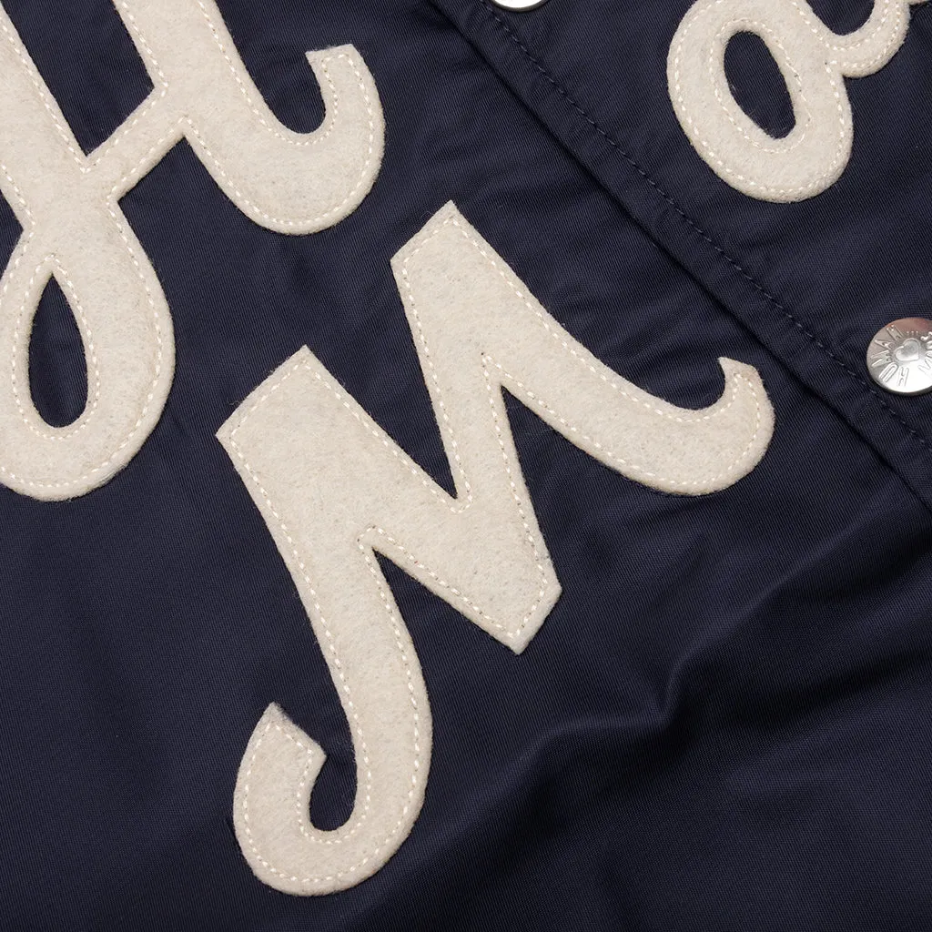 Nylon Stadium Jacket - Navy