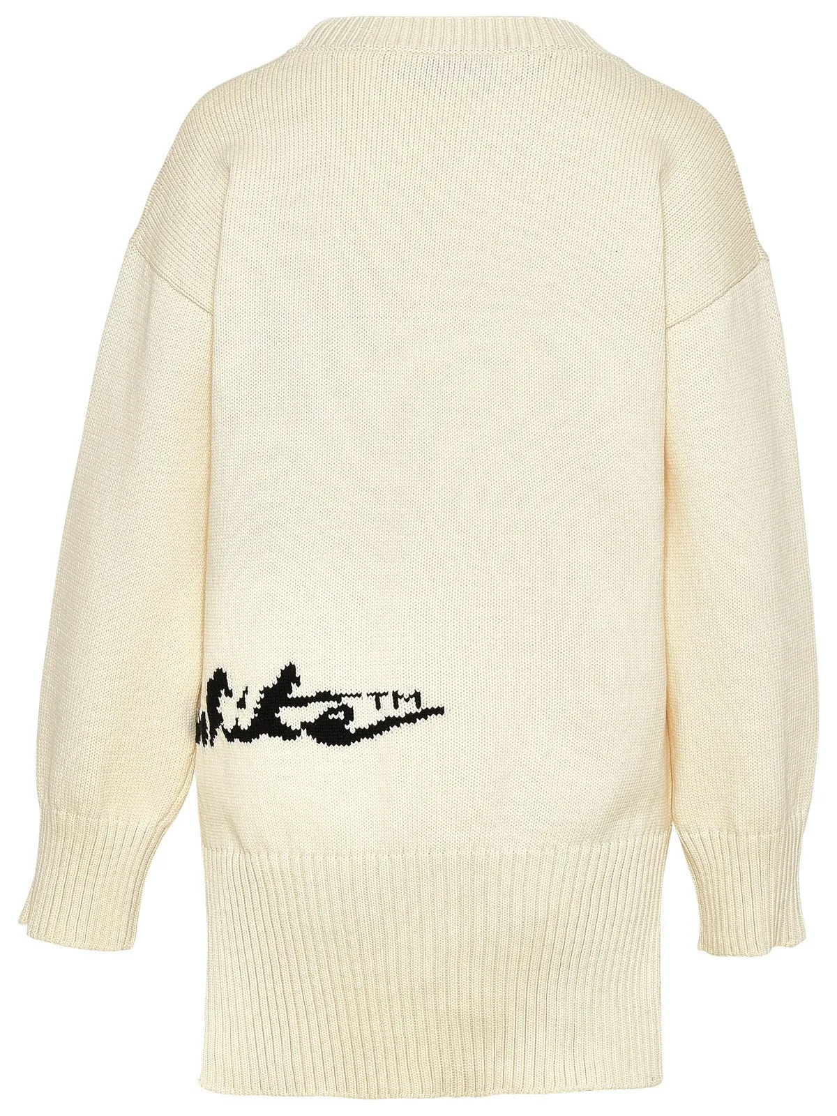 Off-White Logo Intarsia Knit Jumper