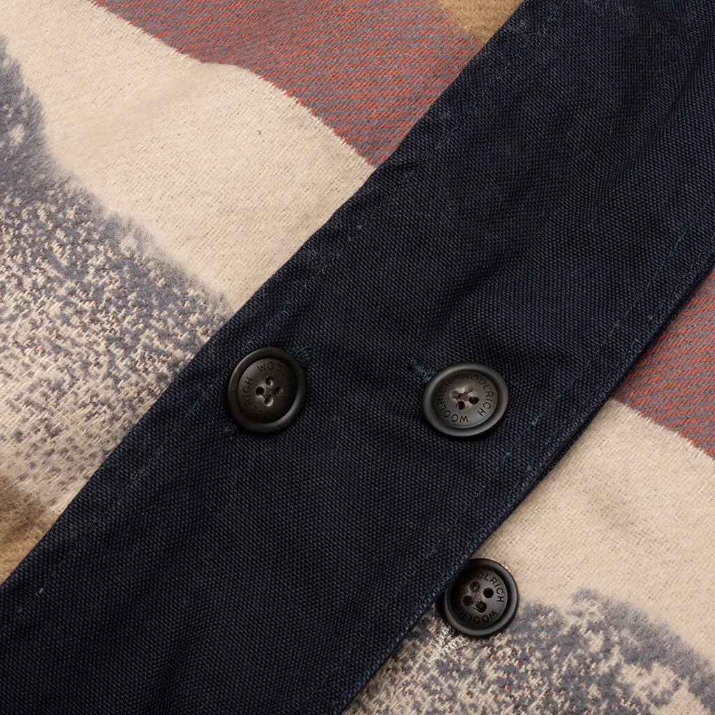 One Of These Days x Woolrich 3 in 1 Jacket - Navy/Brown