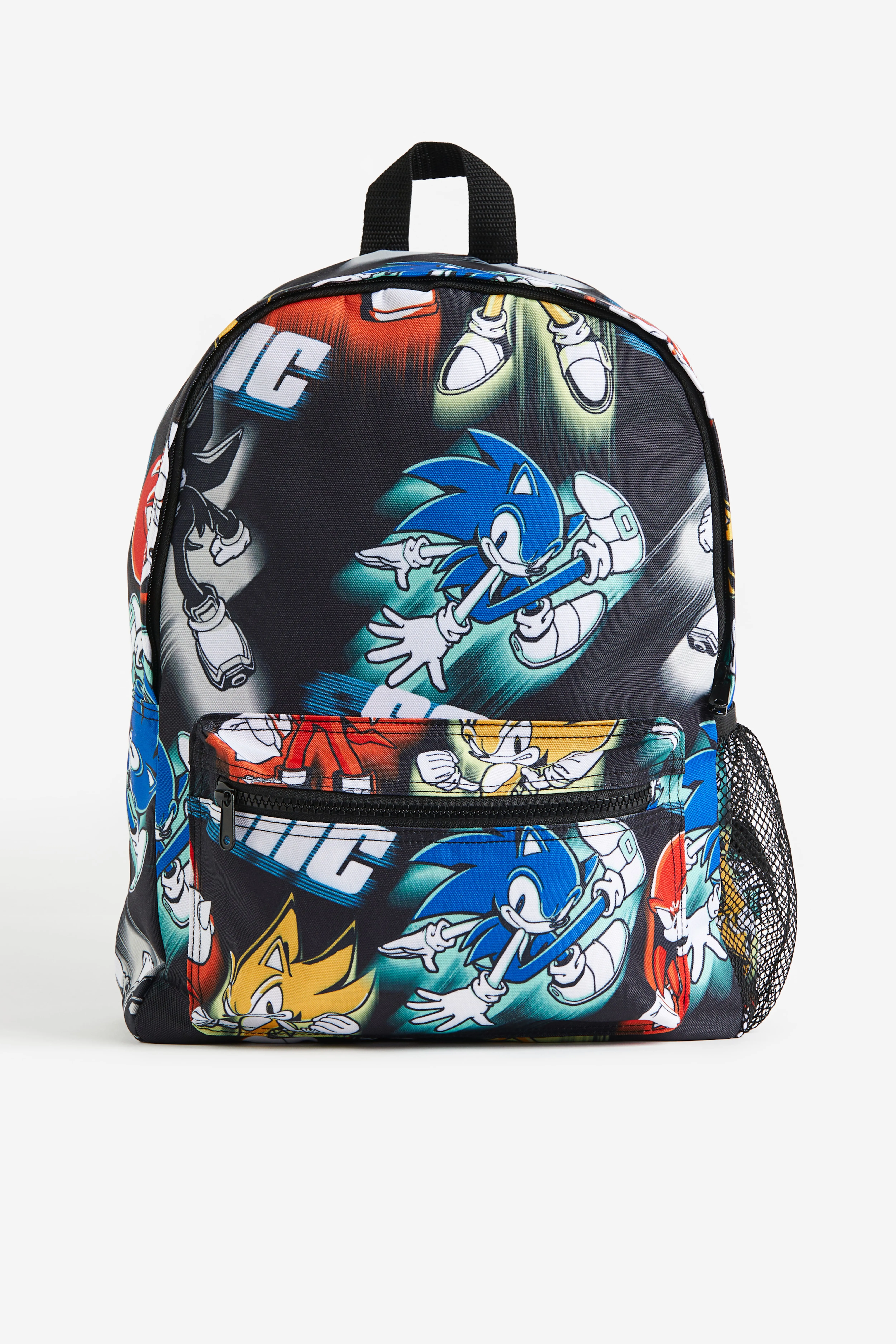 Patterned backpack - Black/Sonic the Hedgehog - Kids | H&M GB