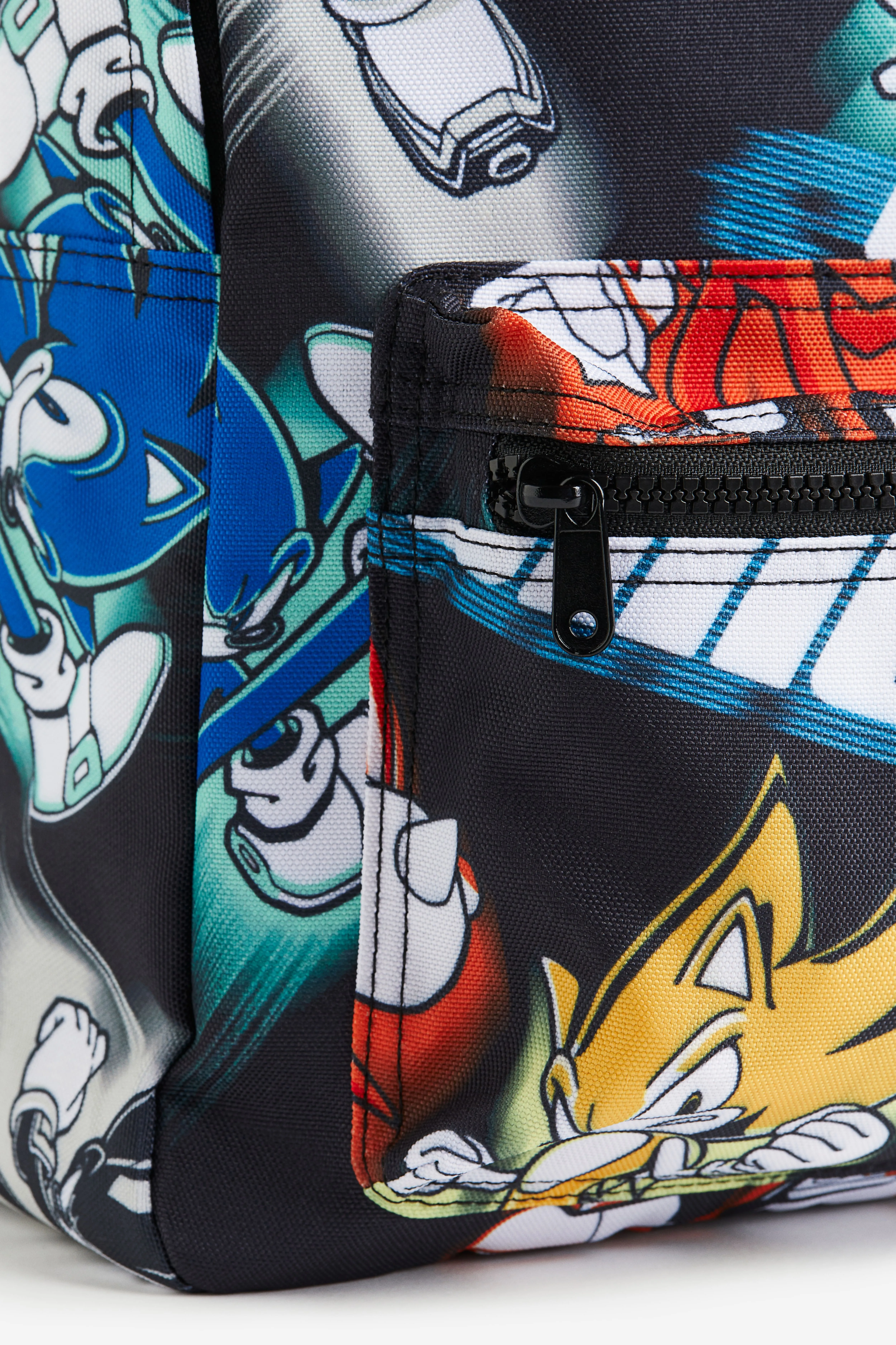 Patterned backpack - Black/Sonic the Hedgehog - Kids | H&M GB