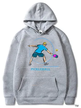 Pickleball Mens Player Graphic Hoody Sweatshirts Unisex Cold Weather Sport