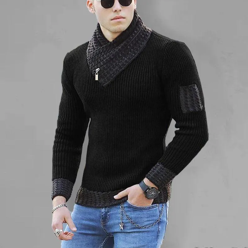 Plus Size Turtleneck Sweater Pullover Men