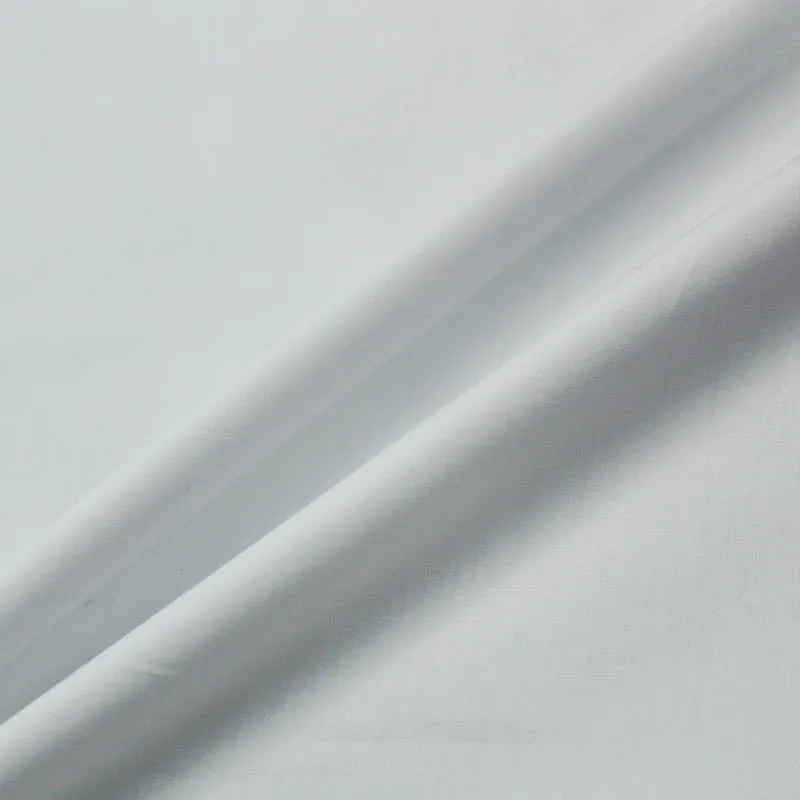 Pure White Plain Cotton Poplin