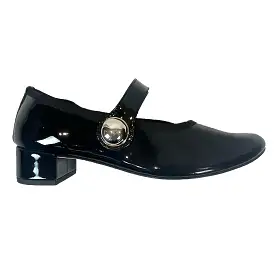 Repetto Brand New 310 Black Patent Elia Babies Maryjane Heels 37.5