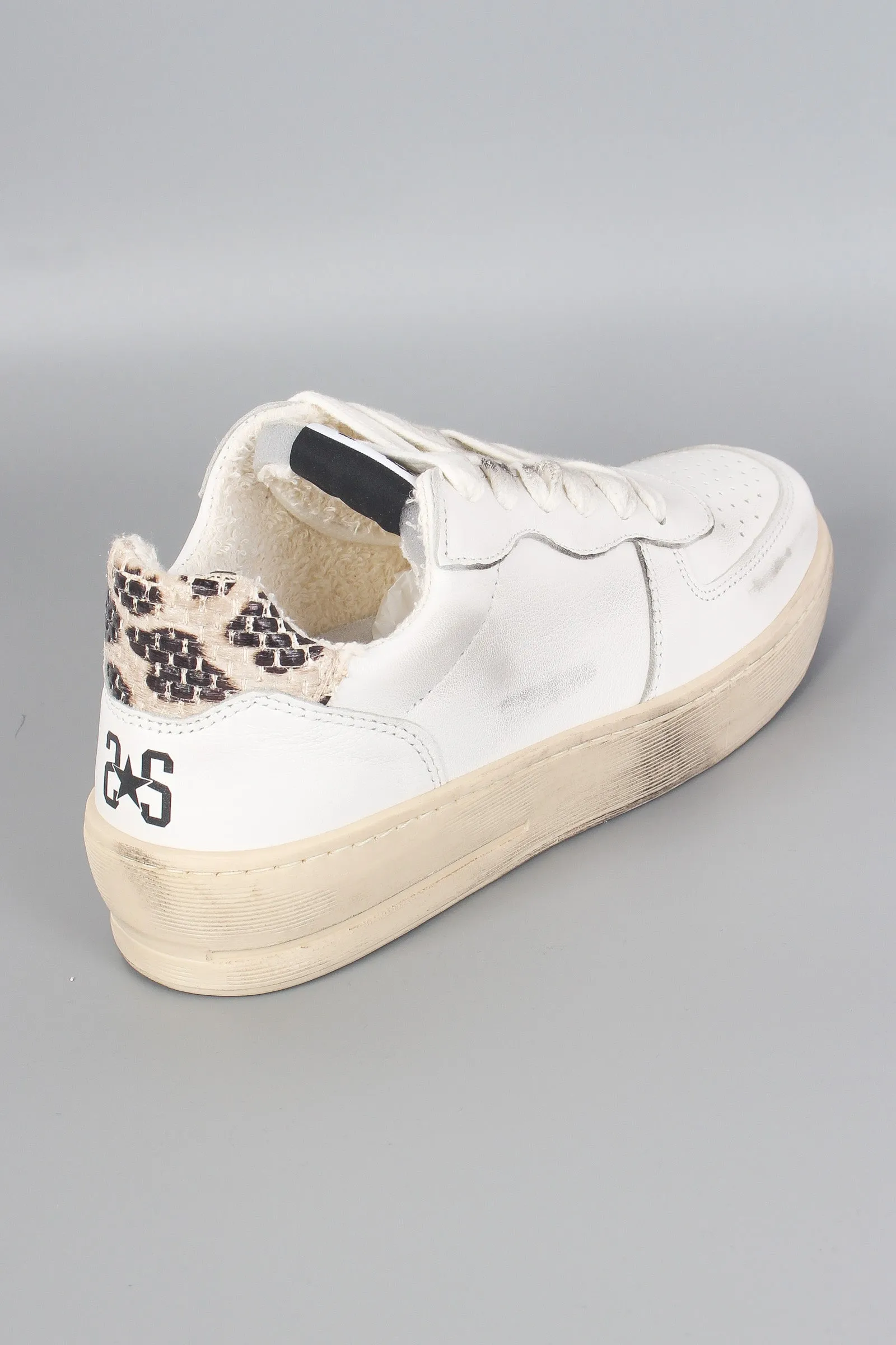 Sneaker Padel Star Rafia Bianco/leopard