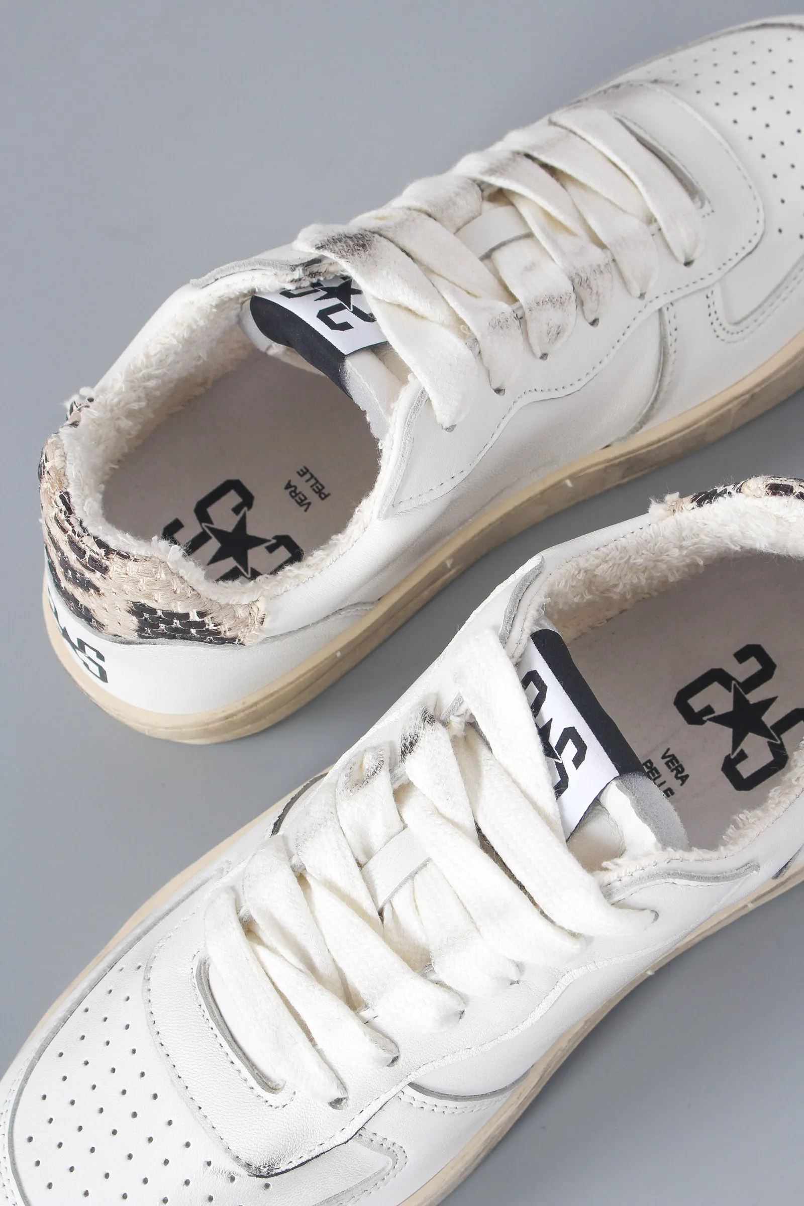 Sneaker Padel Star Rafia Bianco/leopard