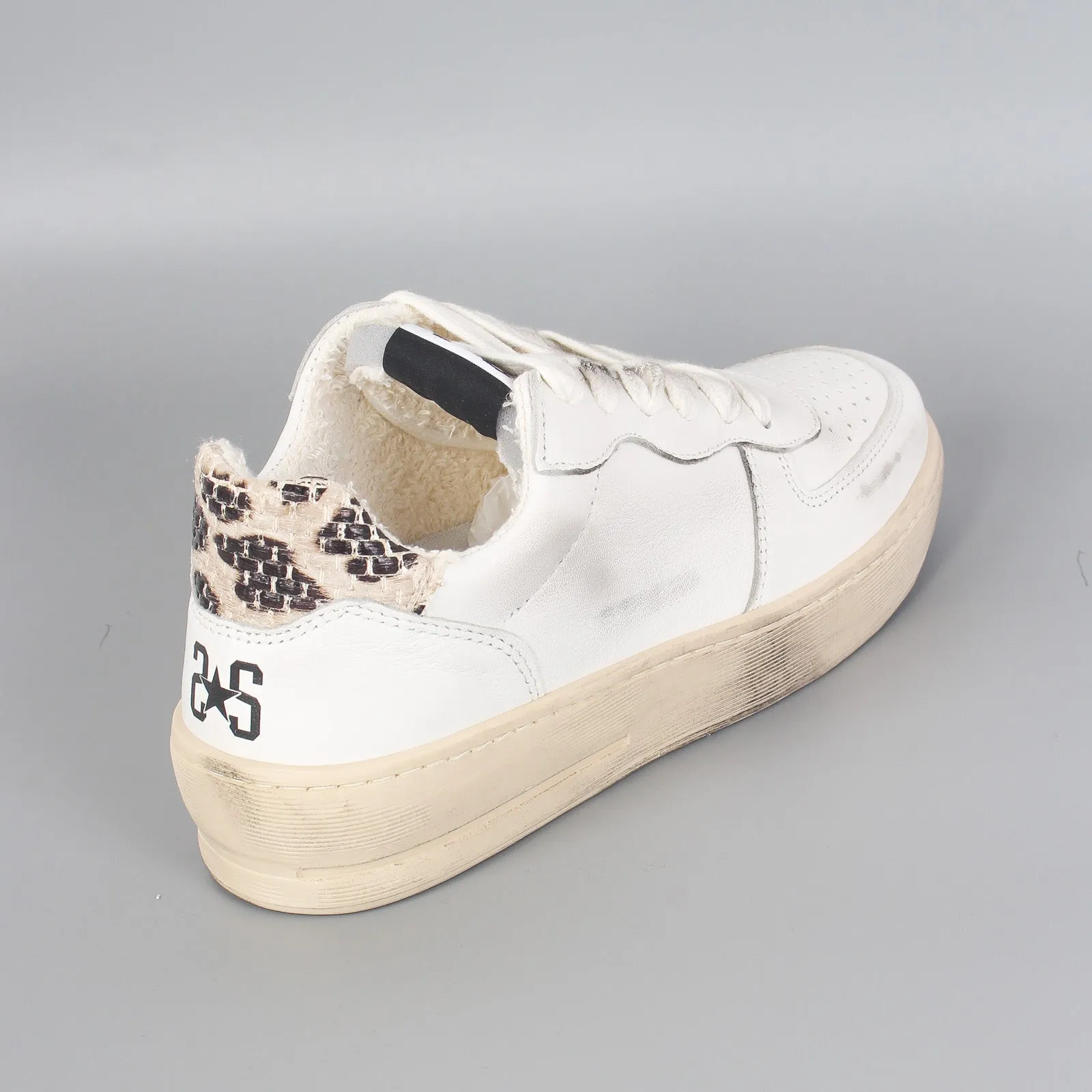 Sneaker Padel Star Rafia Bianco/leopard