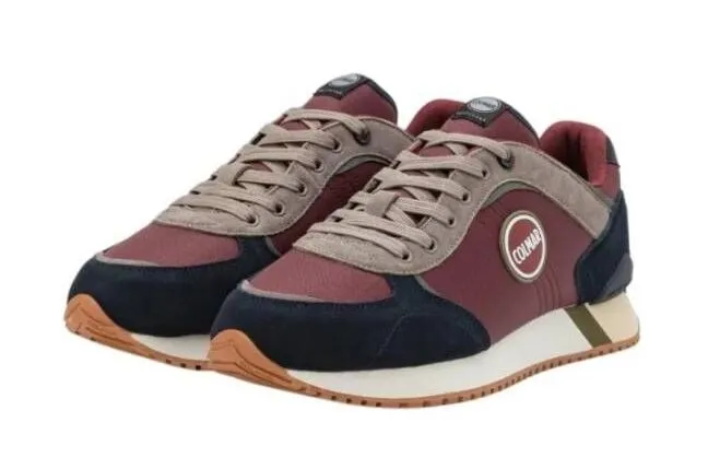 SNEAKERS COLMAR UOMO TRAVIS PLUS SHADES BURGUNDY-NAVY-MILITRAY GREEN 023 TRAVPL S 023