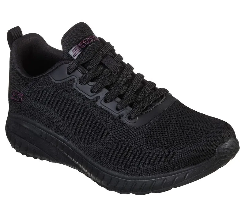 SNEAKERS SKECHERS DONNA BOBS SQUAD CHAOS - FACE OFF BLACK 117209 BBK