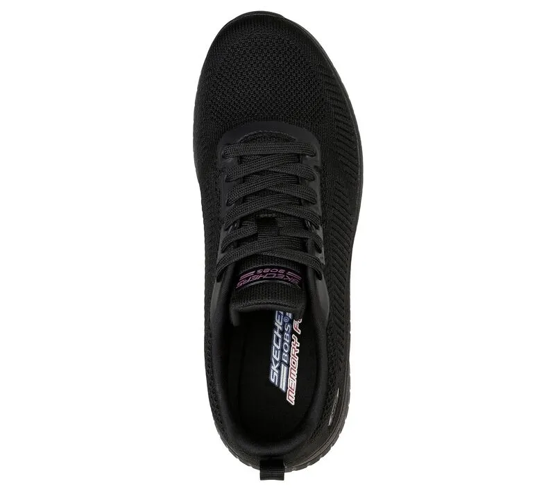 SNEAKERS SKECHERS DONNA BOBS SQUAD CHAOS - FACE OFF BLACK 117209 BBK