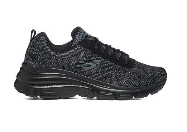 SNEAKERS SKECHERS DONNA FASHION BOLD BOUNDARIES BLACK 12719 BBK