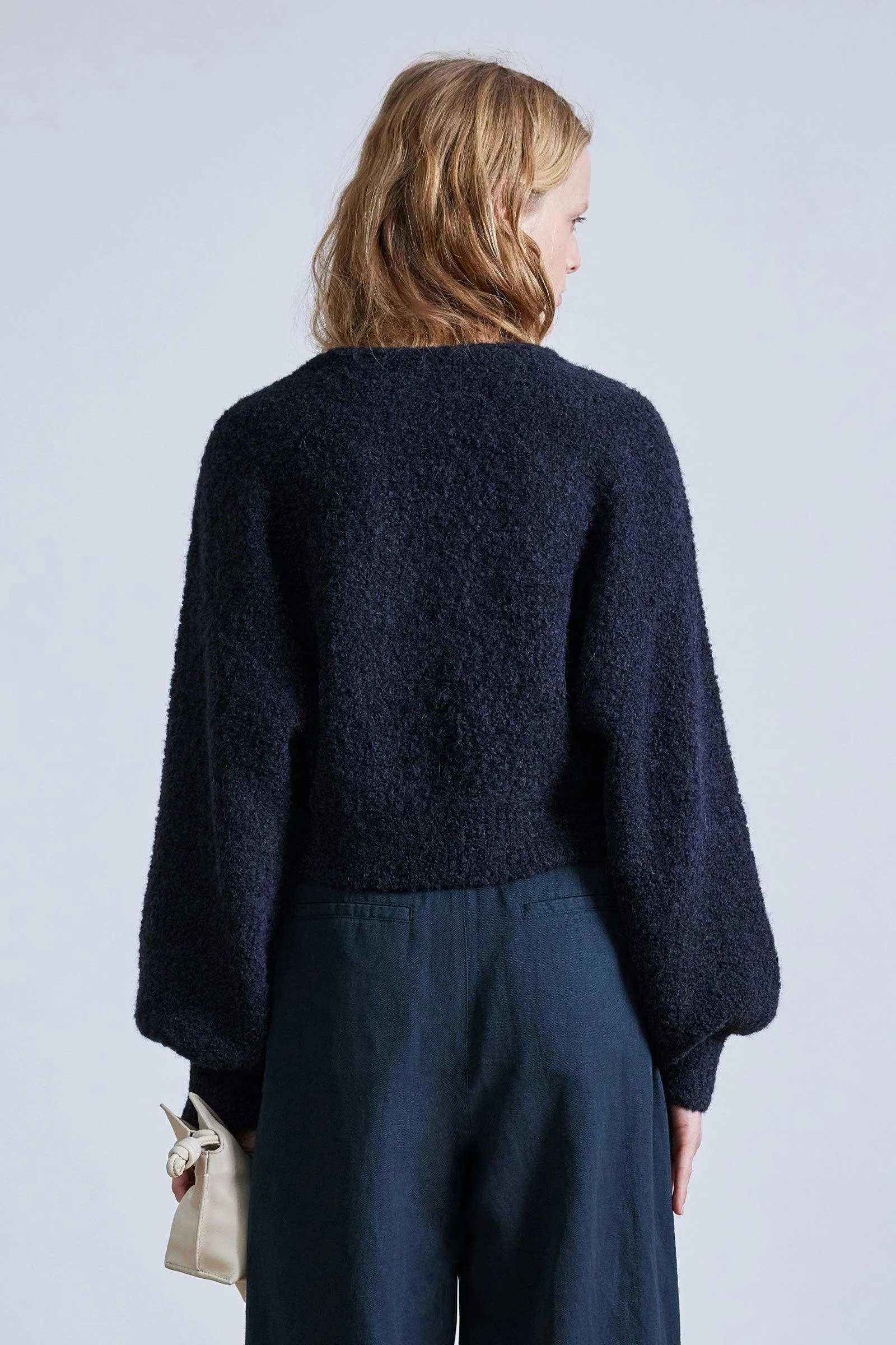 Soft Textural V-Neck Sweater