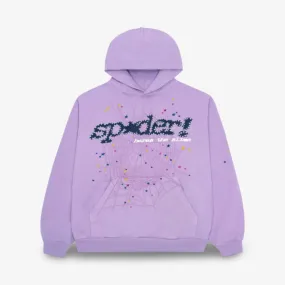 Sp5der 'P*NK V2' Pullover Hoodie Acai Purple SS23