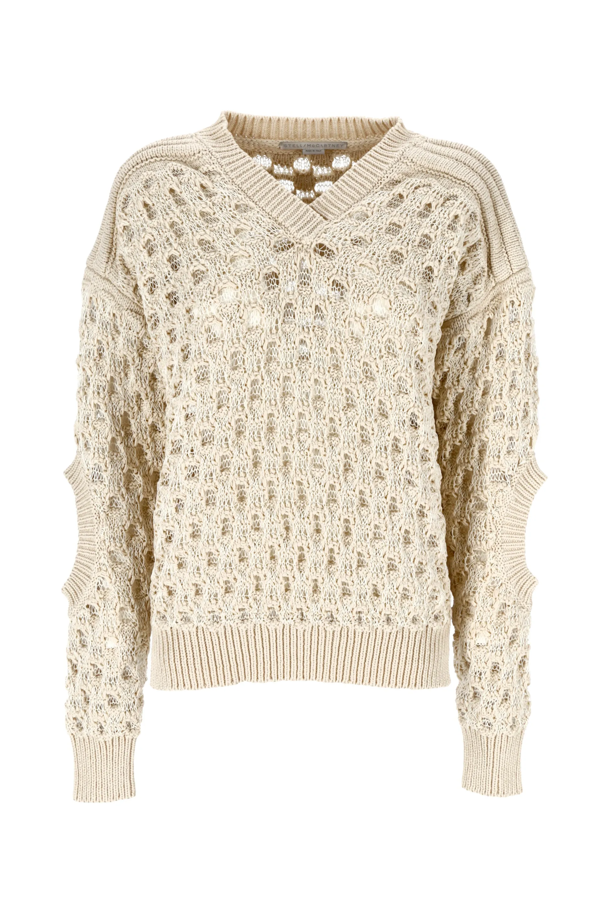 Stella McCartney Textured Mesh Knit Sweater