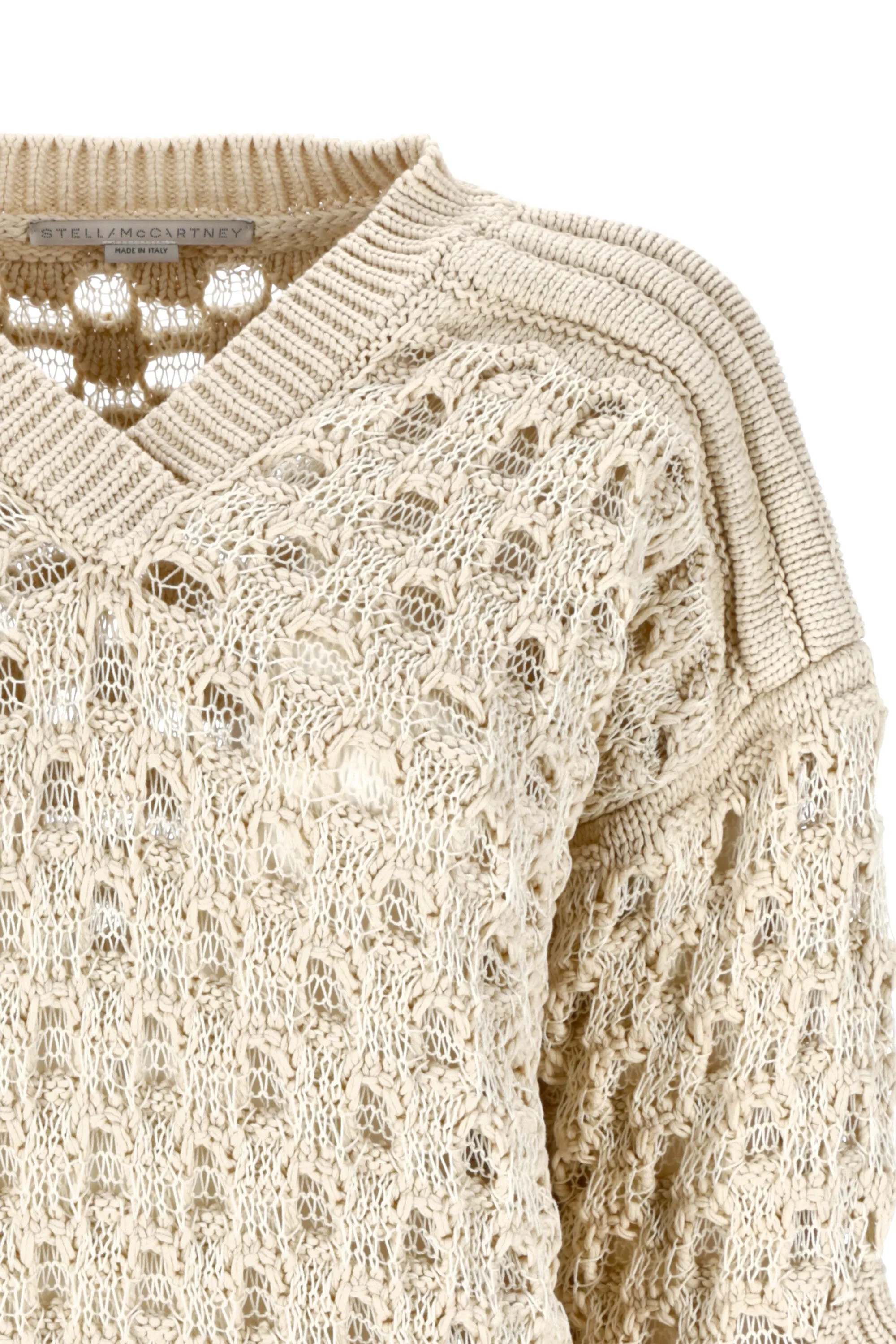 Stella McCartney Textured Mesh Knit Sweater