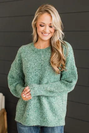 Still The One Knit Sweater- Green