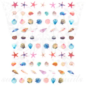 Summer Nail colorful Shells Nail Stickers