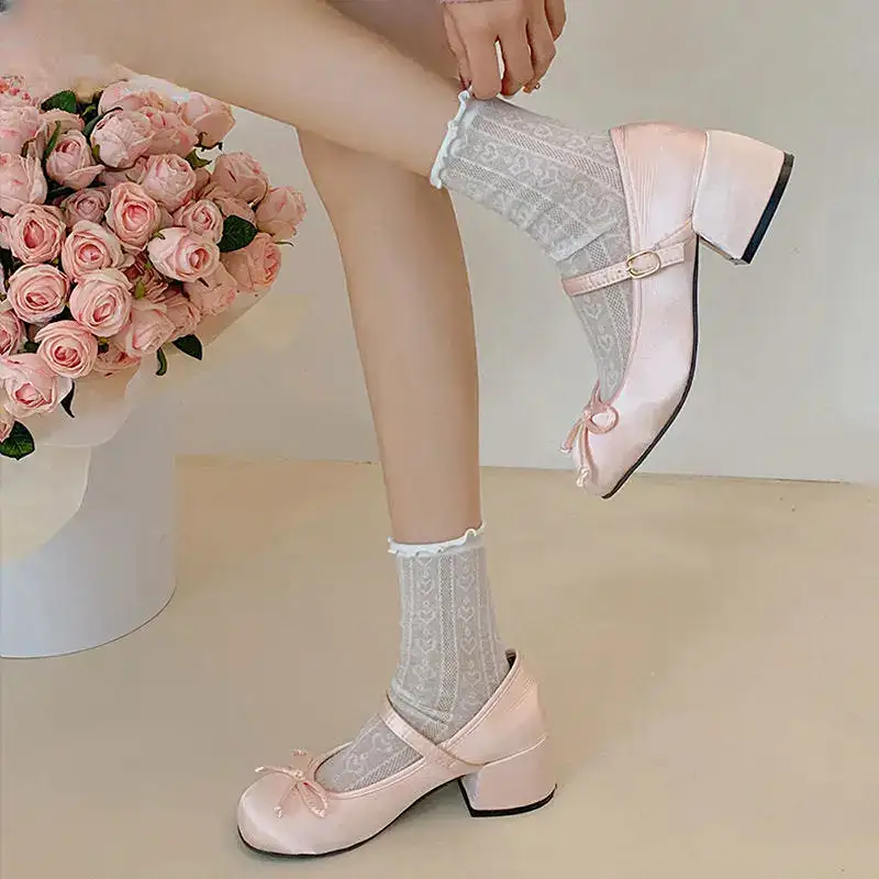 Sweet Ballet Bow Shoes