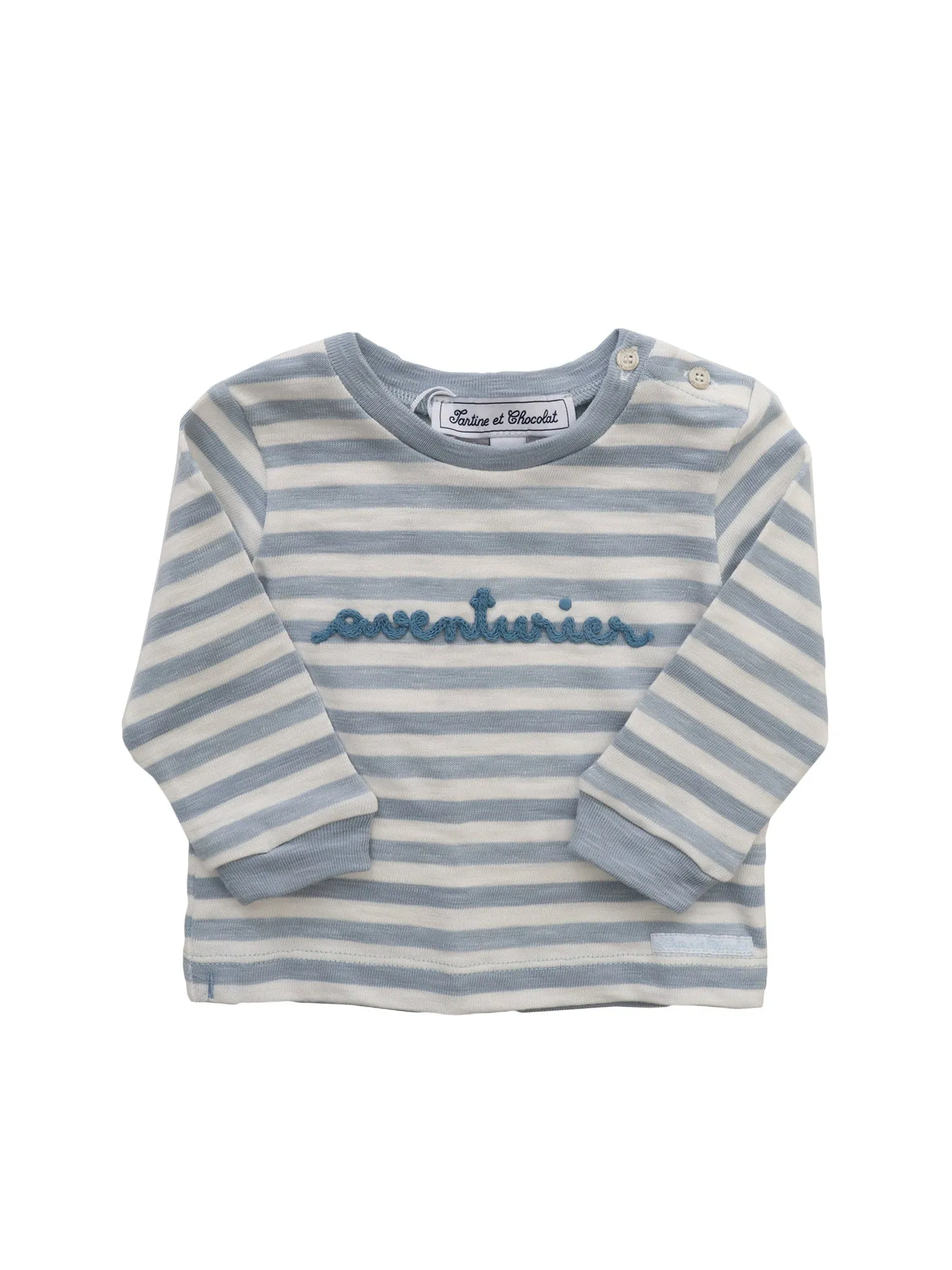 Tartine et Chocolat Striped Crewneck Sweater