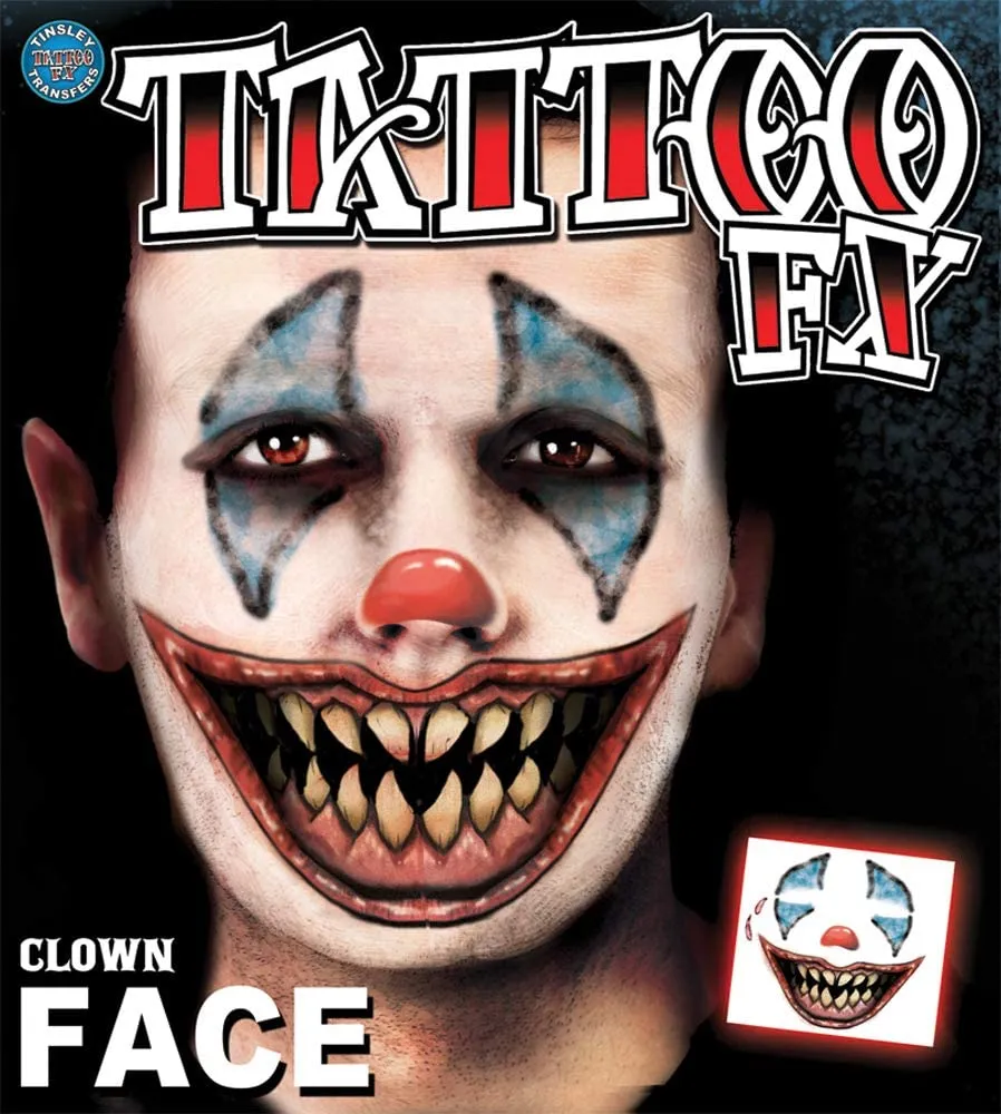 Tattoo FX - Tinsley Transfers Face Tattoo Adult Accessory,Tiger, Carinvale