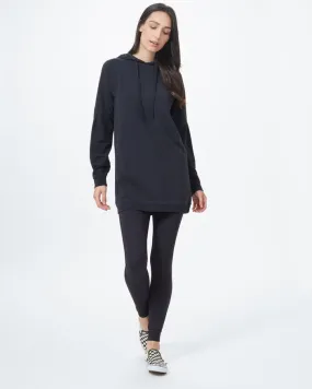 Tentree Oversized French Terry Hoodie Dress in Jet Black