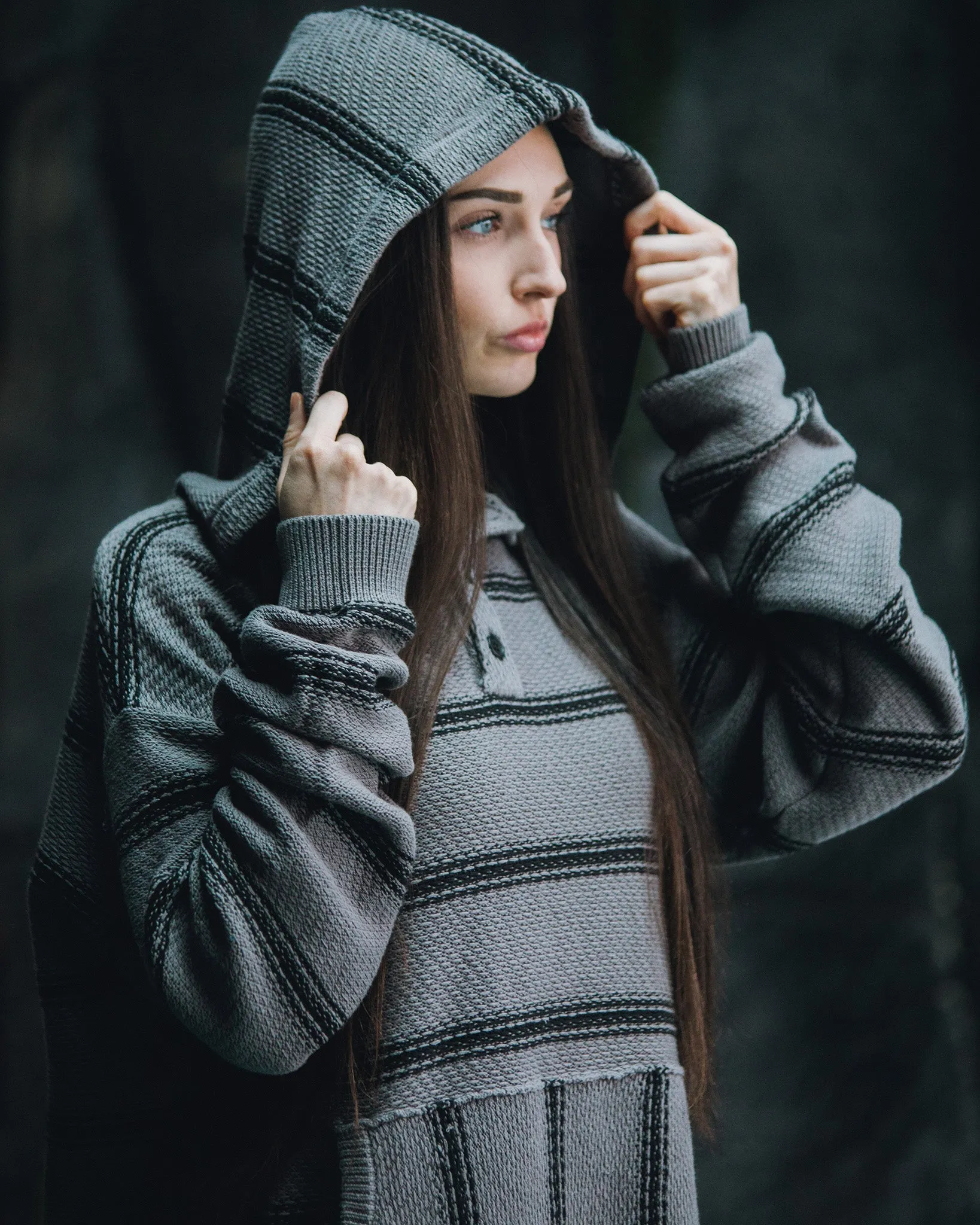 The Smuggler Hoodie - Grey & Black