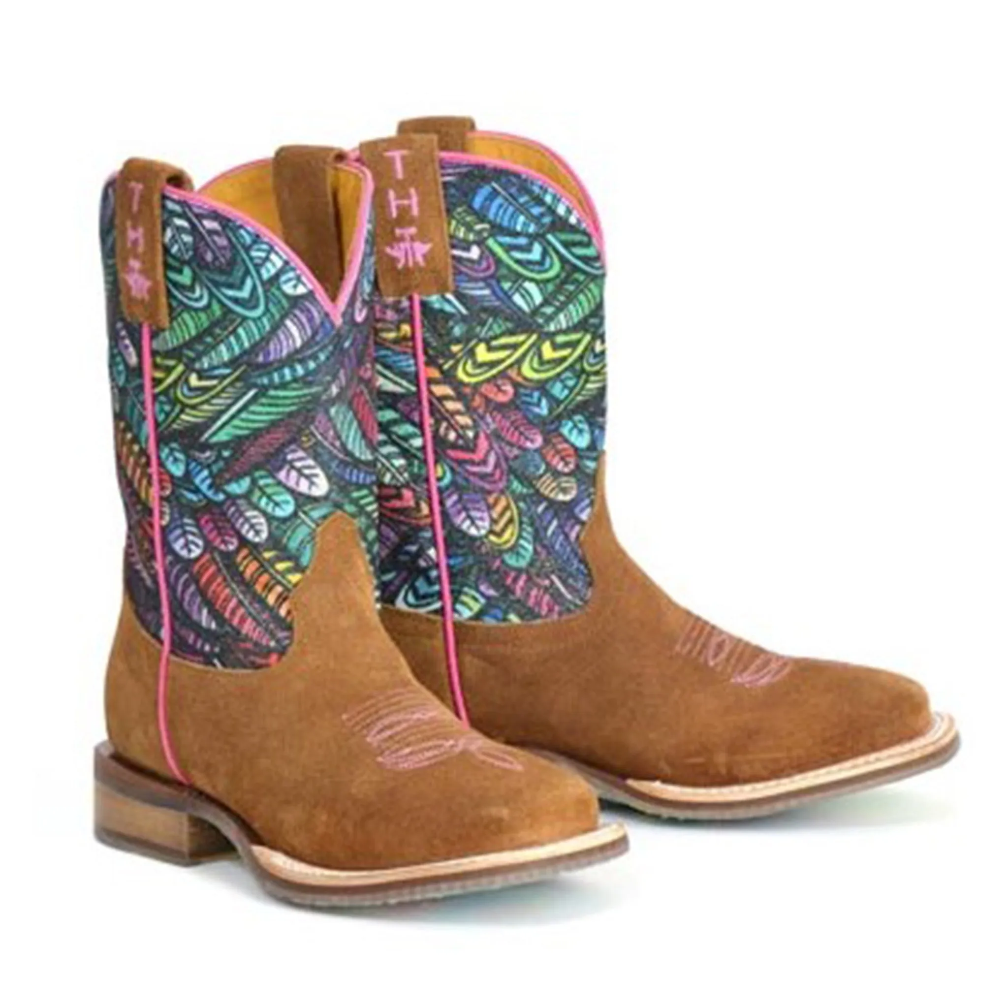 Tin Haul Kid's Brown & Hummingbird Boots