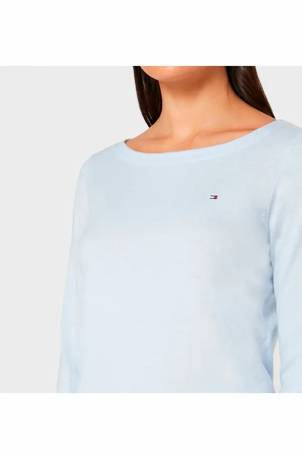 Tommy Hilfiger Women Knit Jumper Soft Blue