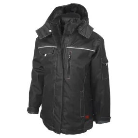 Tough Duck WJ28 Women's Poly Oxford 3-In-1 Parka - Black