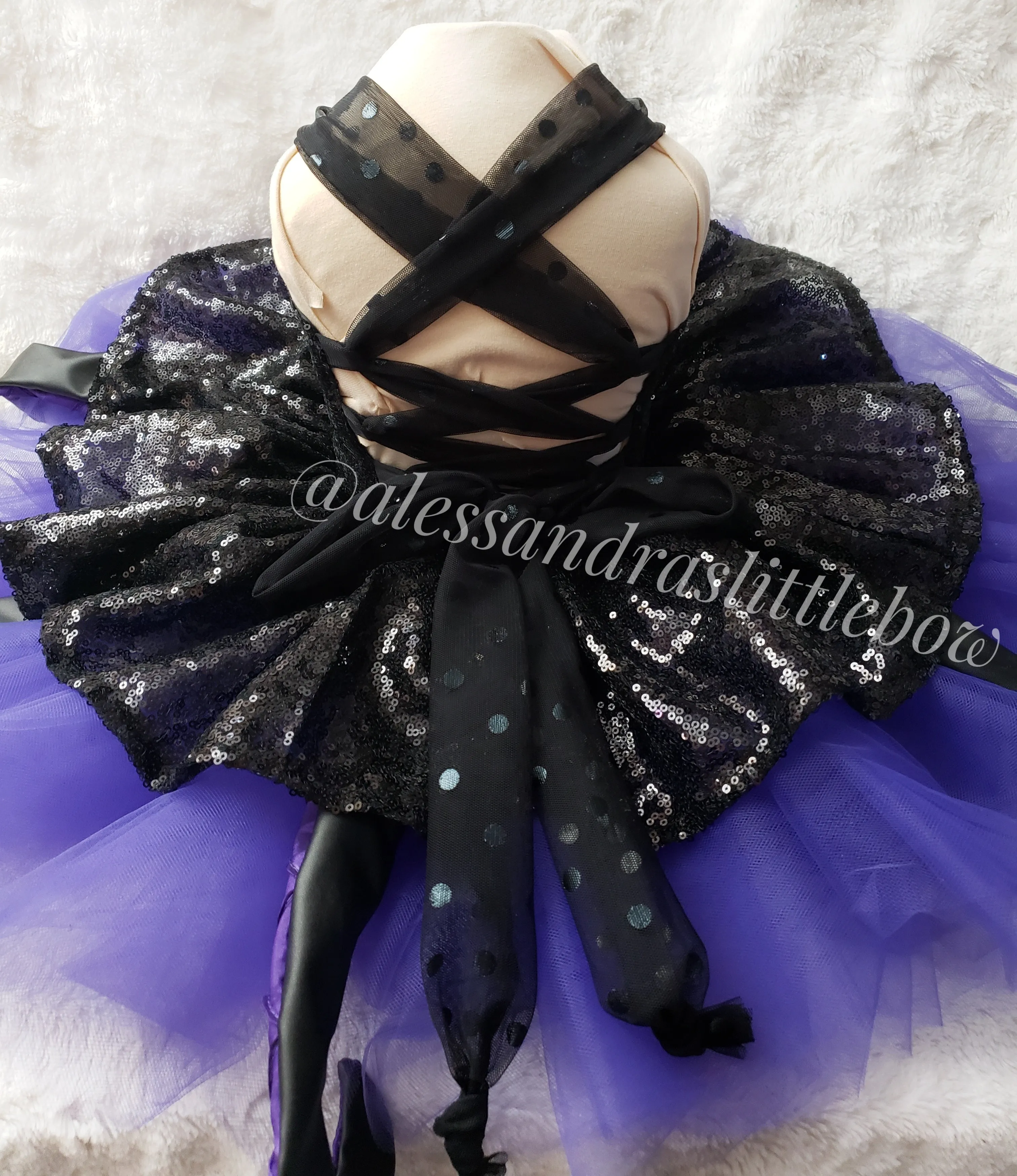 Ursula sea Witch inspired couture dress