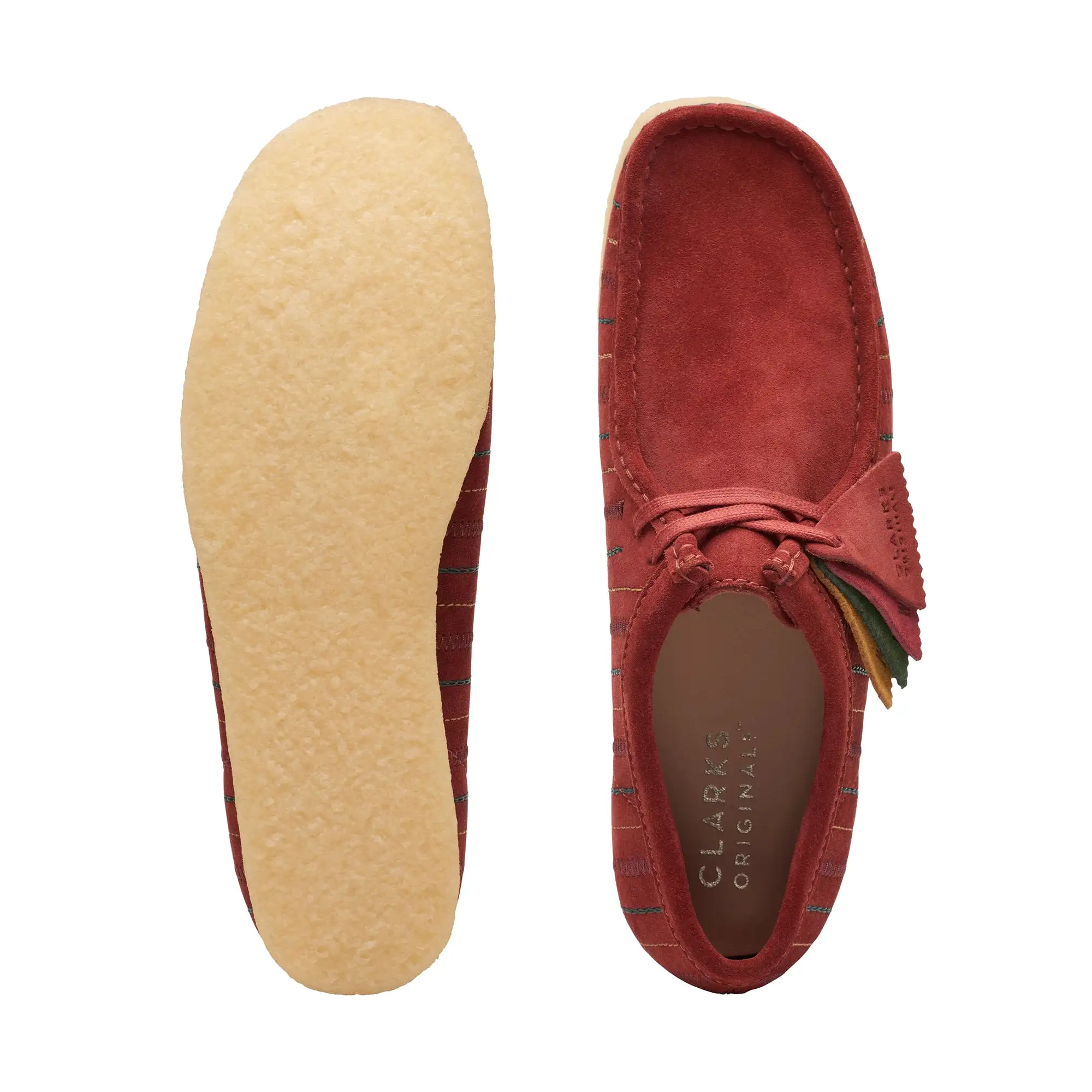 WALLABEE BURGUNDY COMBI