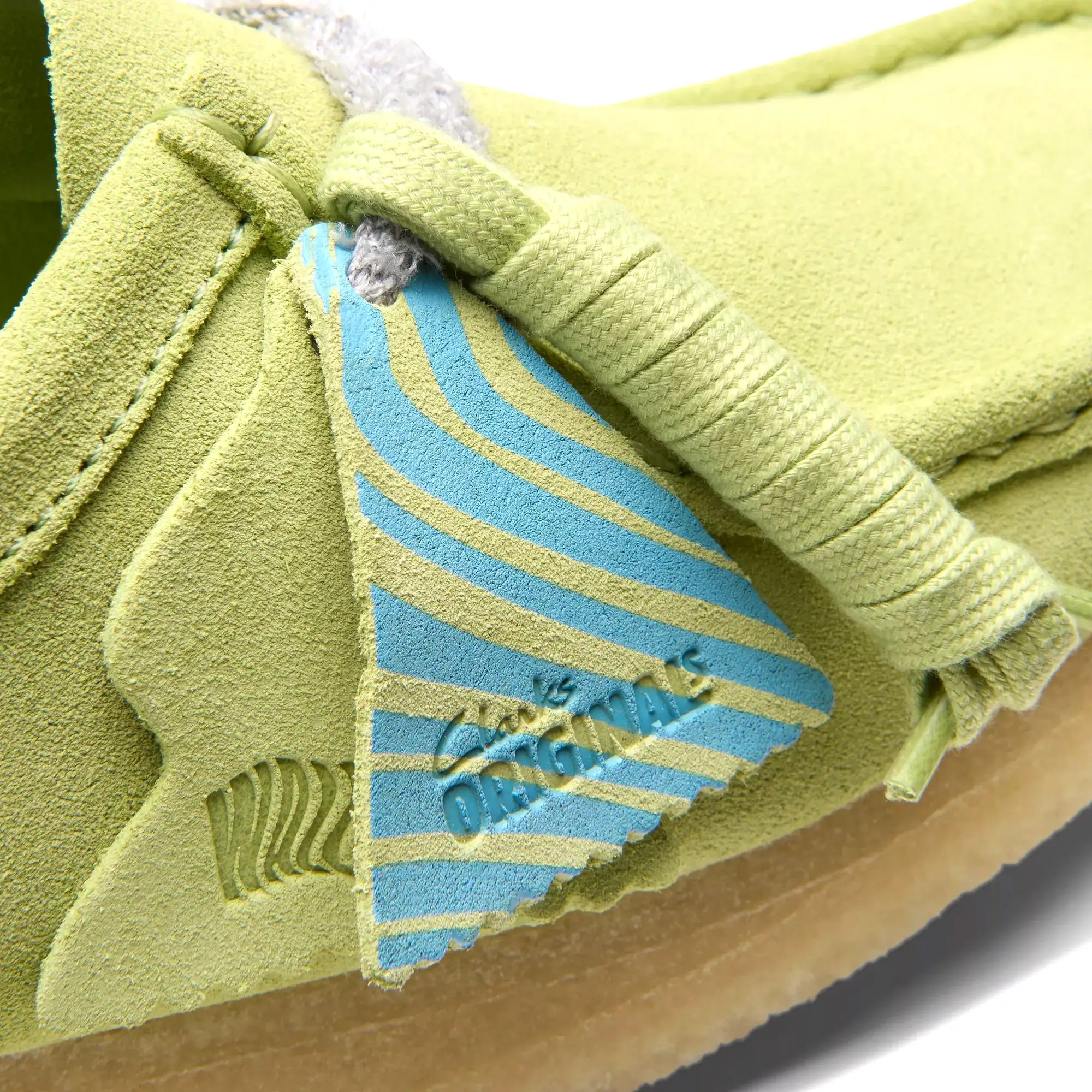 WALLABEE PALE LIME SUEDE