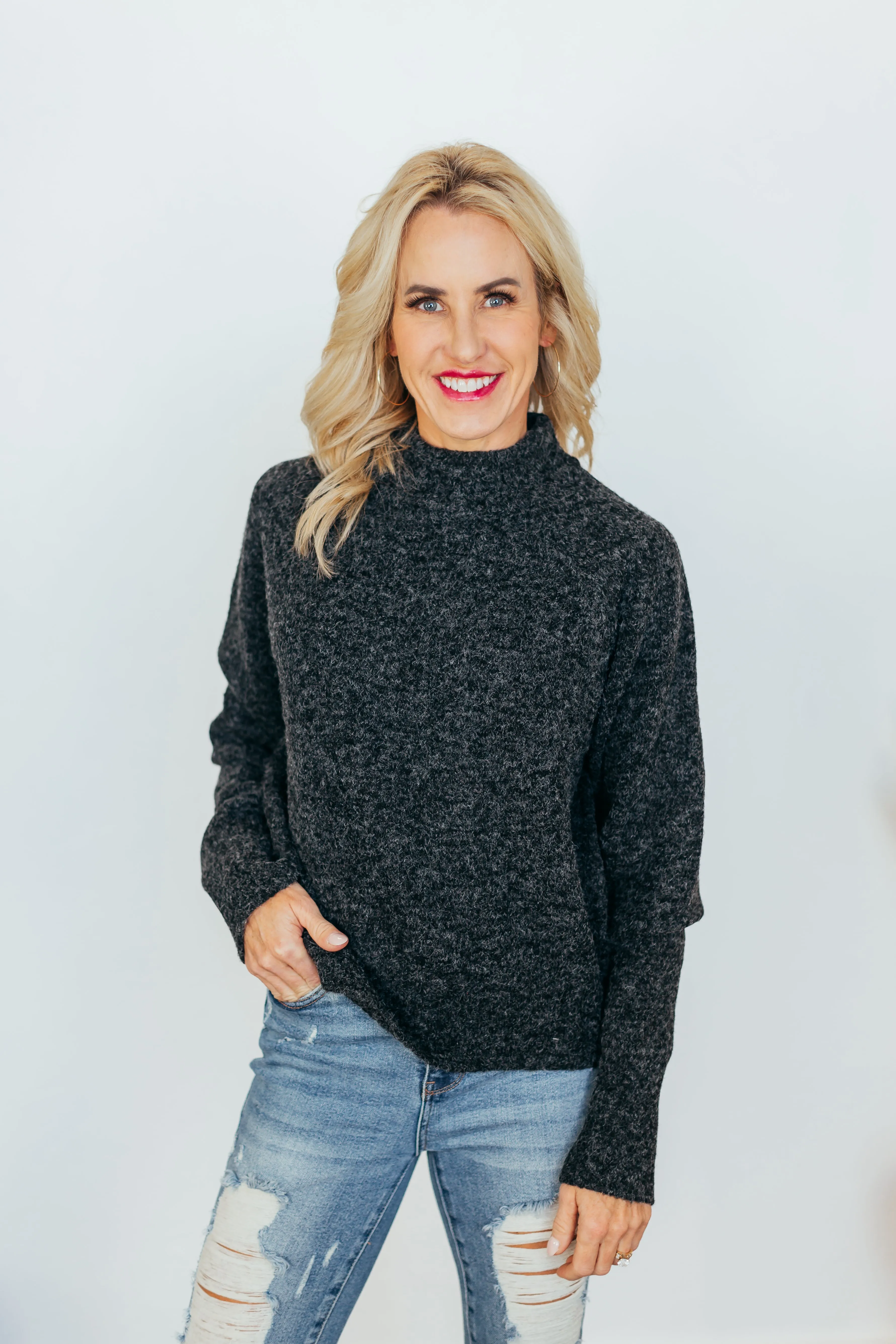 Warm Up High Neck Sweater - 2 Colors