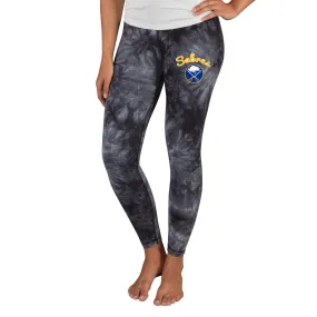 Women's Buffalo Sabres Concepts Sport Black Burst Tie Dye Knit Legging